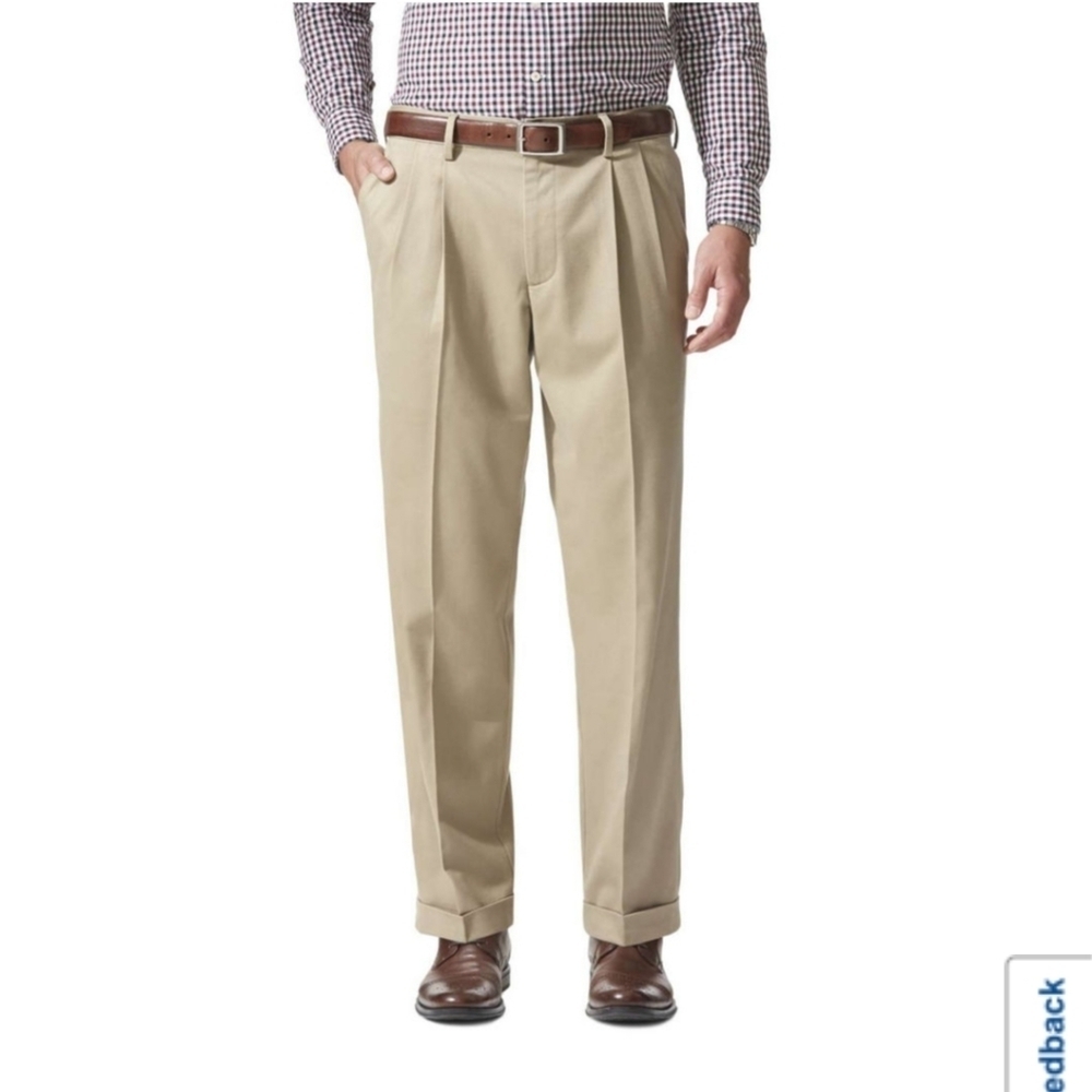 Dockers* Pleated Front Pants* Khaki* 36x32